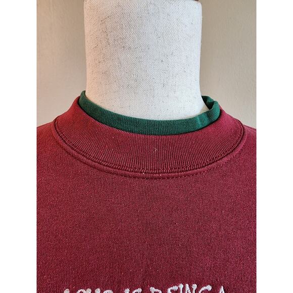 VTG Teddy Bear Sweatshirt Women's SZ Medium Grandmacore - Picture 4 of 7